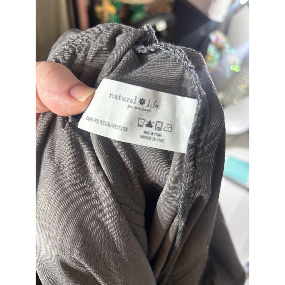 Natural life women's xl crushed velvet Dakota wide leg jumpsuit - Picture 7 of 8